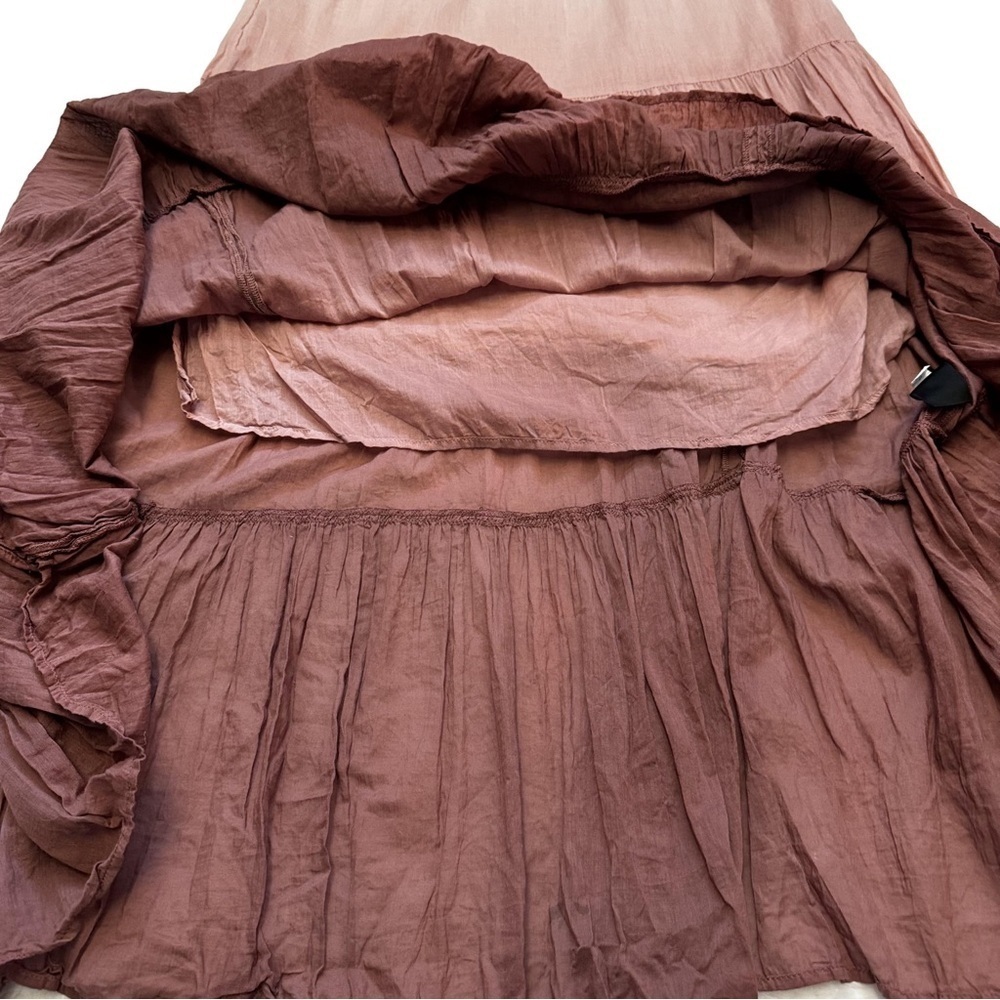 Mossimo Size Small Shades of Brown Ombre Long Maxi Dress Skirt Removable Straps - Picture 7 of 15